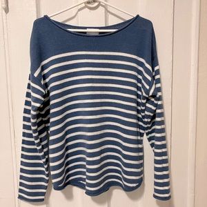 Stripped navy blue/white sweater